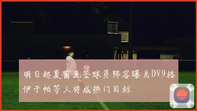 明日起夏窗免签球员阵容曝光DV9格伊于帕等人将成热门目标