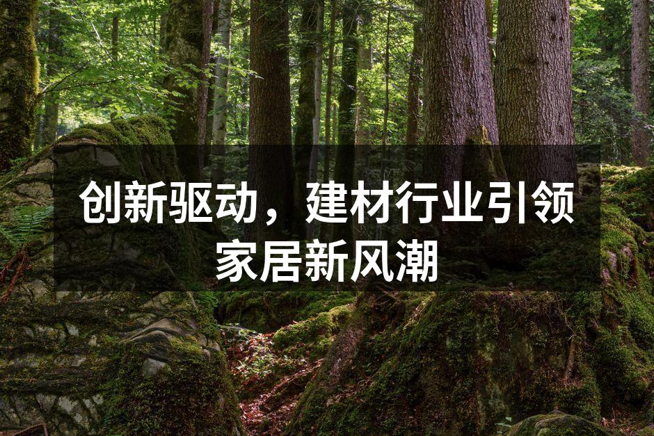 创新驱动，建材行业引领家居新风潮